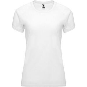 Roly Womens/Ladies Bahrain Short-Sleeved Sports T-Shirt / White
